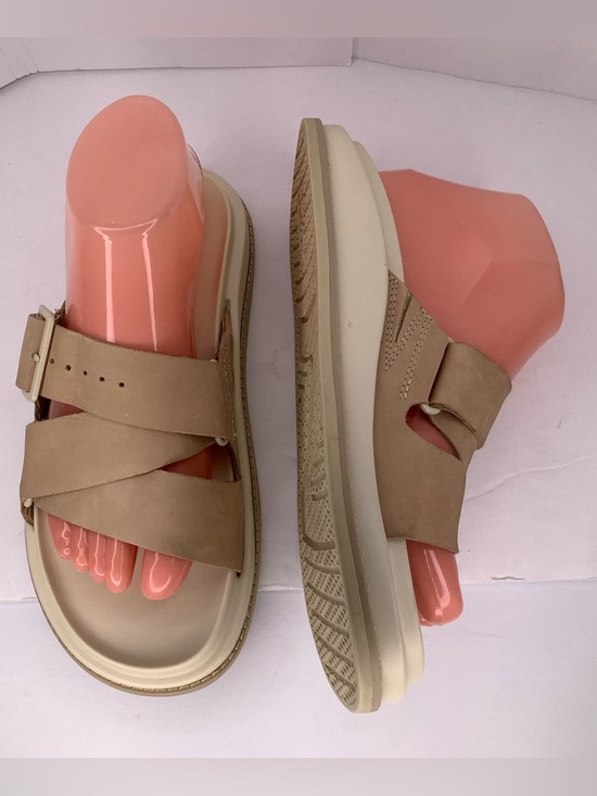 Chaco Shoes - Chaco Townes Angora Nubuck Beige Women's Slide Sandals Sleek Casual Sz 7